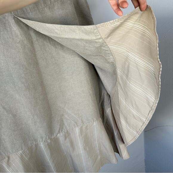 LA REDOUTE Faux Wrap Tulip Skirt Womens Size 14 Modest Office Professional Beige - Picture 4 of 8